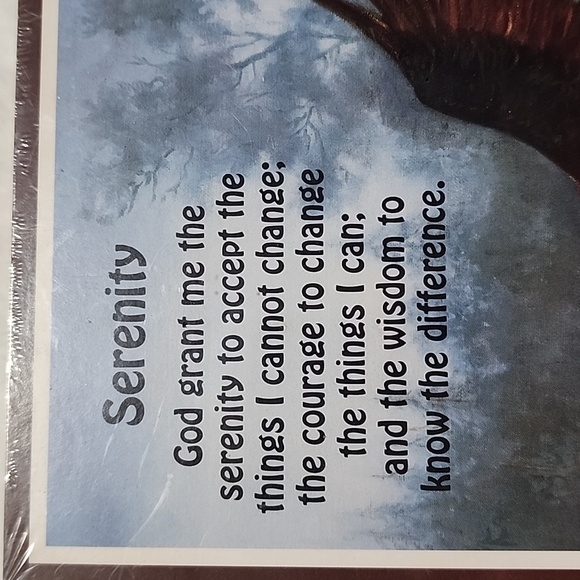 NEW IN PACKAGE  . SERENITY  PRAYER PLAQUE. - Picture 2 of 4